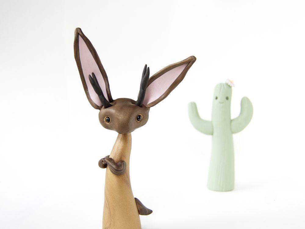Jackalope Figurine by Bonjour Poupette