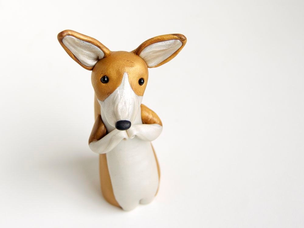 Pembroke Welsh Corgi Figurine by Bonjour Poupette
