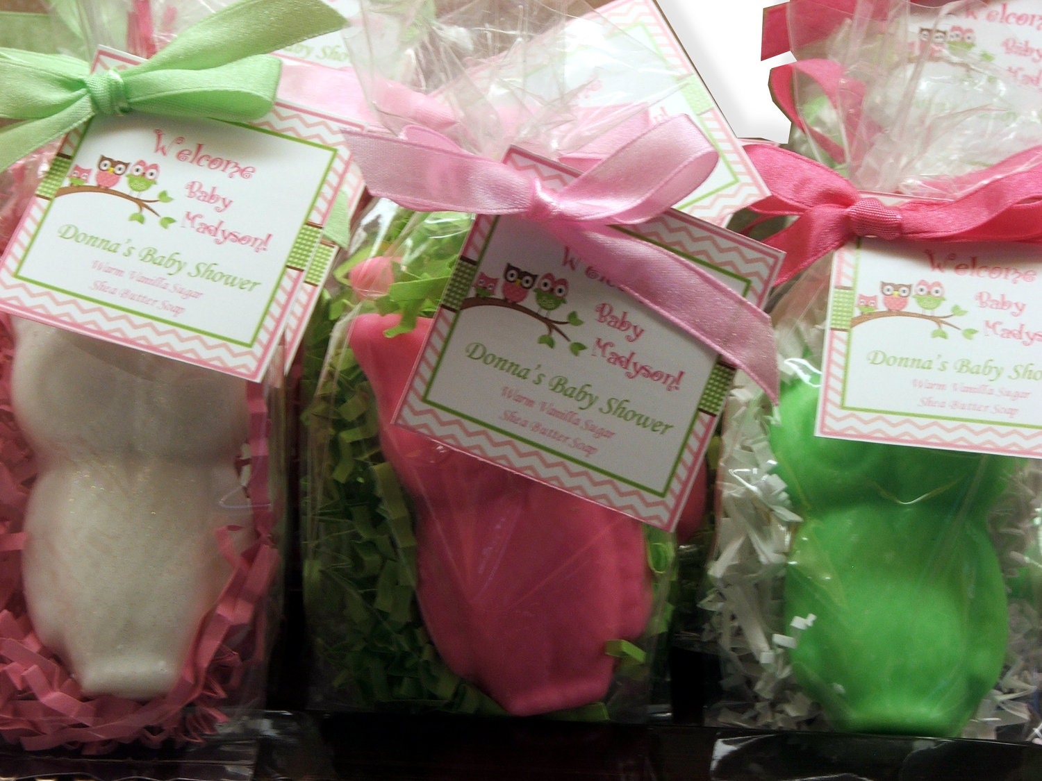 Set of 10 Sweet Owl Soap Party Favors  Baby Shower Bridal Shower Birthday Wedding Custom Party Favors Includes Customized Tags