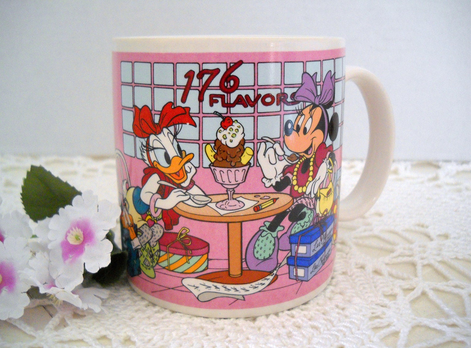 Vintage 1987 Daisy  vintage Cup Disney Applause disney TammyMadeIt cup Duck by Mug