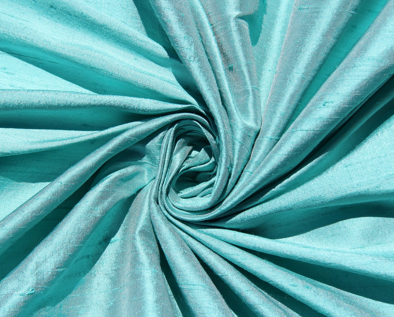 Tiffany Blue 100% dupioni silk fabric yardage By the Yard 45" wide