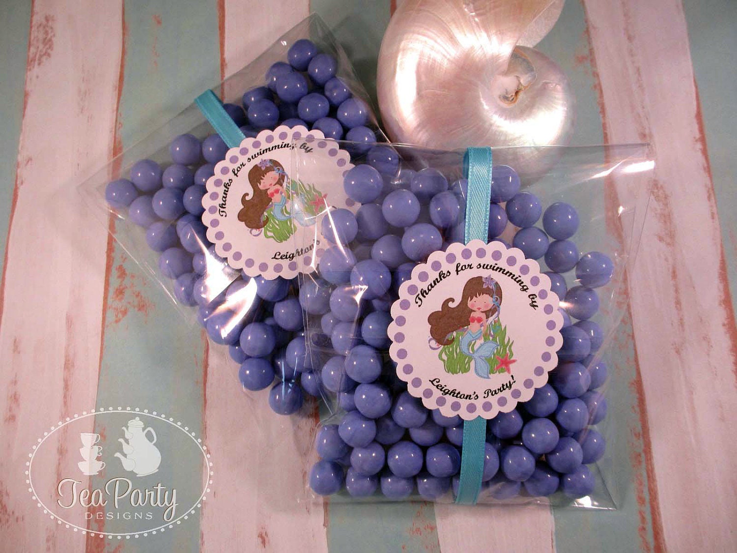 Blue Lagoon...Customized Mermaid Party Cake Topper