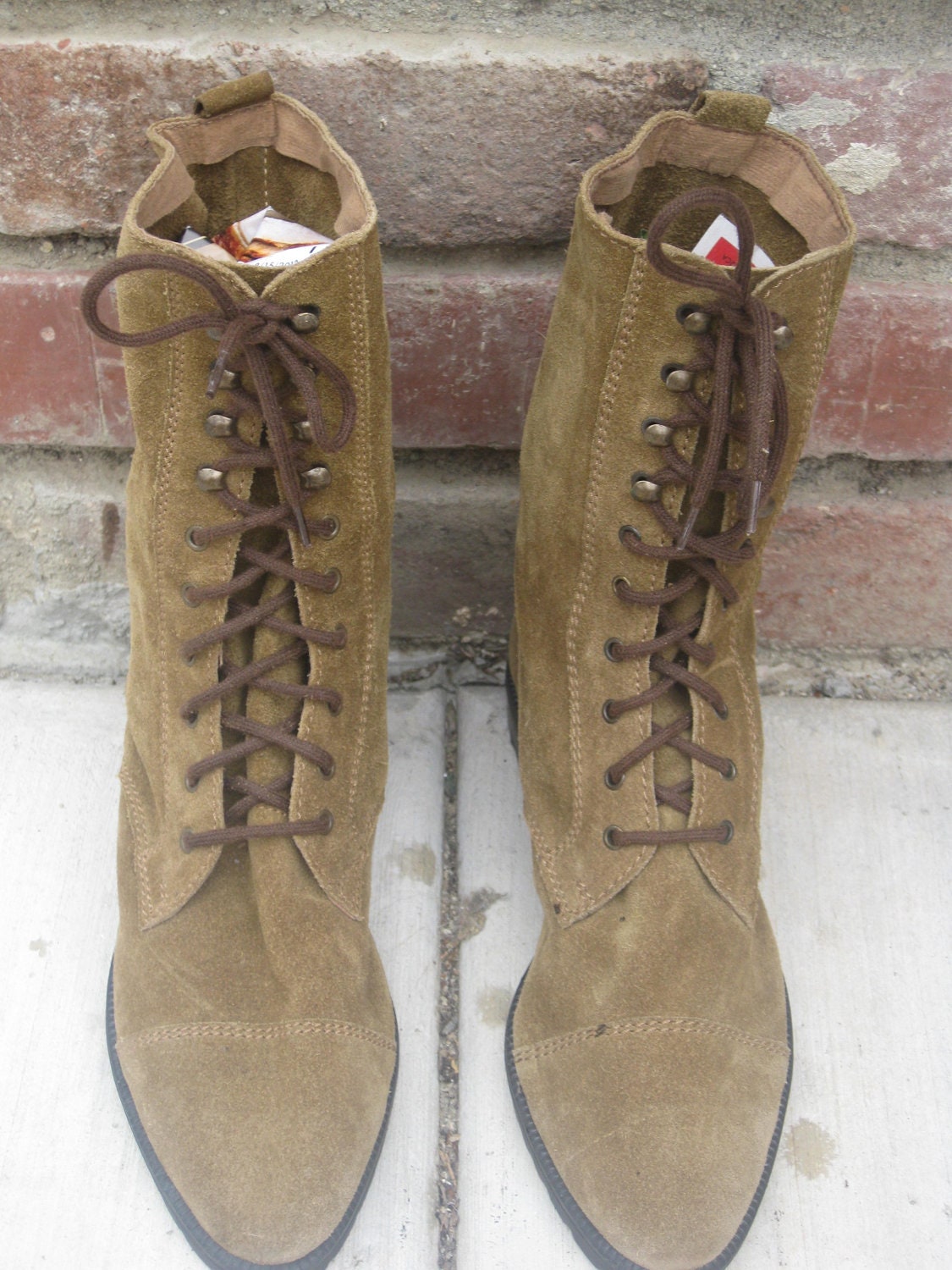 Women's Vintage Suede Boots Size 6