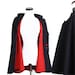 Cape Jacket / Cloak / Wool / 1940s Cape / Opera / Navy and Red / Monogramed / 40s Cloak / forties / Coat / Winter / Designer / 0655