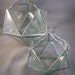 d20 5 inch dice bowl in beveled glass