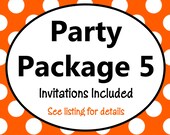 Printable Party Package by Cutie Patootie Creations, CHOOSE ANY 5 ITEMS, Invitations, Party Decorations, Party Supplies Il_170x135