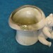 German Porcelain Pink Paw Bear Tophat Toothpick Holder Victorian Edwardian Era
