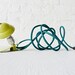 Industrial Night Light - Neon Lime Vintage Mini Machine Age Clip Lamp w Emerald Green Color Cord