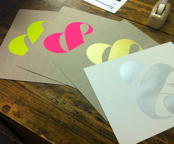 Ampersand Screen Print - Neon Yellow (3rd Edition)