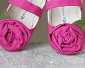 Toddler/Big Girl Shoes Soft Soled - Pink Fuschia Fun - Sizes 10-13