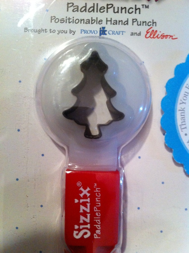 Sizzix Paddle Punch Christmas Tree Brand New In Package 38-0848 Il_570xn