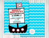Pirate Ship Printable Birthday Party Invite - Petite Party Studio Il_170x135