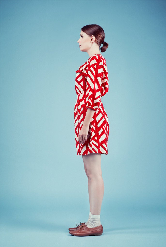 Memorial day sale, Cocktail dress, Formal dress, Party dress, Womens dress with ruffles, Bridesmaid dress, Geometric dress, On sale
