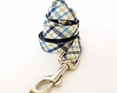 Leash -Plaid Blue Yellow-