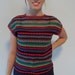 Vintage LIM'S Sweater Hand Tatted cotton colorful cap sleeves coverup sweater at LilaCInspirations
