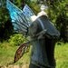Natural Fairy Wings Wedding Halloween Costume Faerie Reenactment Fantasy Renaissance Custom Cellophane