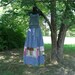 Long Earthy Patchwork Skirt / Earth Goddess Patch Panel Drawstring Skirt