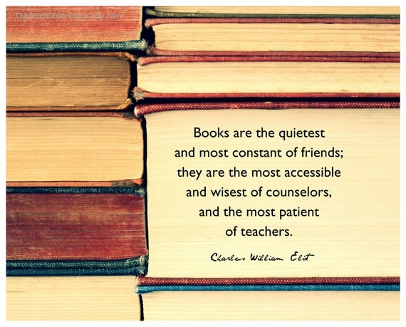 Reading Quote, Books Photography Print, Bibliophile