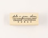 custom calligraphy address stamp