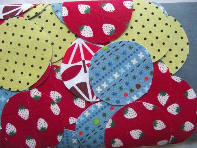 Circle Fabric Garland in Primary Colors