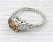 1.02 Carat Fancy Brown-Yellow Diamond Engagement Ring