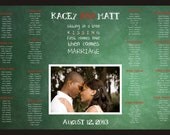 Chalkboard Wedding Seating Chart