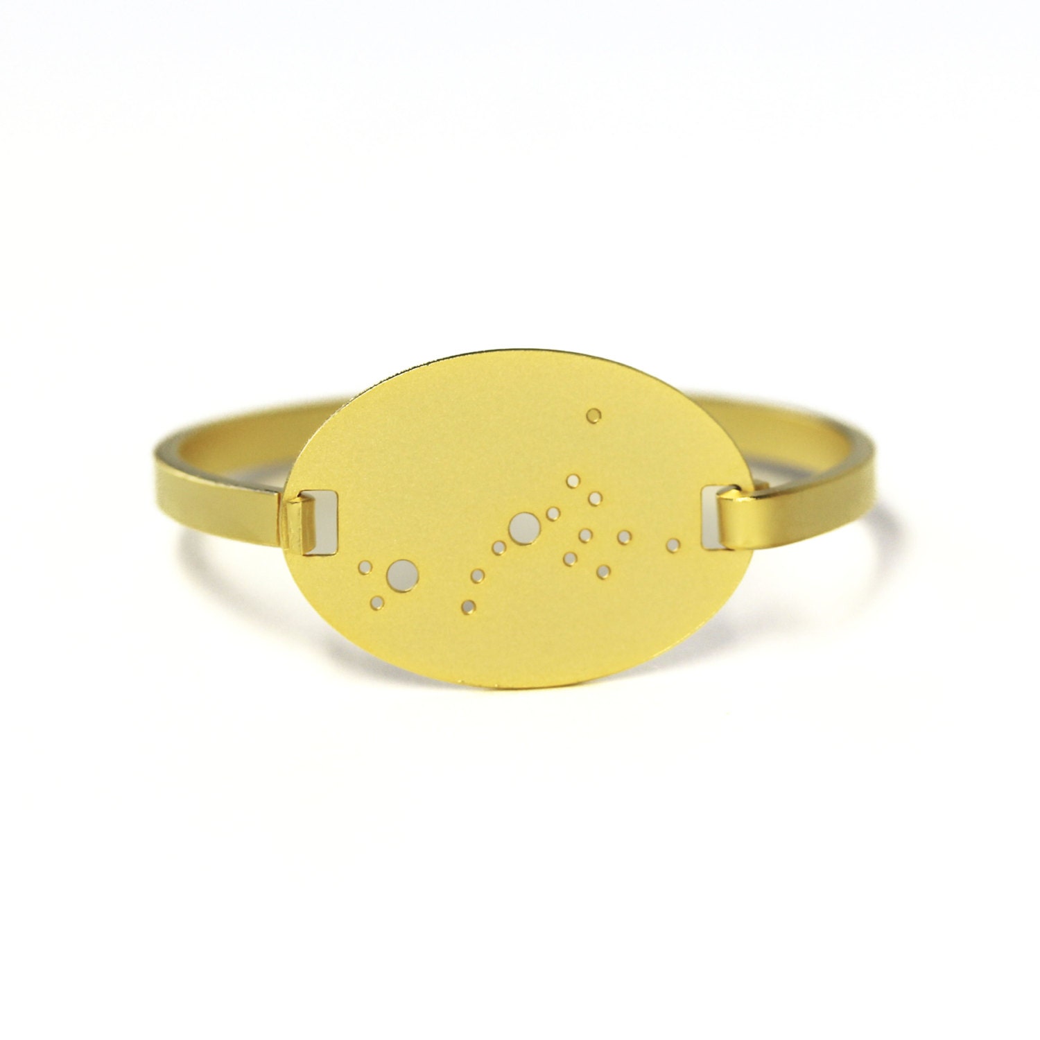 Scorpio Brass Constellation Hinged Bracelet