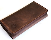 NEW iphone 5 wallet with 3 card slots in SOIL BROWN (Free Monogramming)