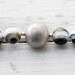 Black & White Striped Agate Necklace, Big Necklace, Statement Jewelry, Santorini Black Jewelry, High Fashion Contemporary Necklace 2013