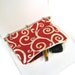 Red Swirl Organizing Case for 3 Ring Binder with Zipper - Back to School - Ready to Ship