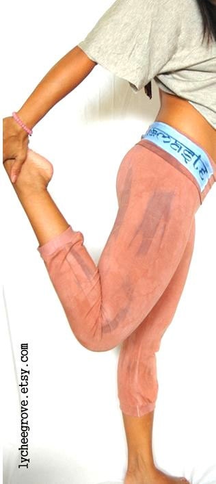 Namaste Yoga Stretch Knickers (Dusky Nude, Blue)