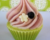 Black Raspberry Vanilla Mini Cupcake Soap for wedding showers, birthdays, party favors, or baby showers