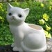 KAWAII White Kitty Katza Vase Planter Pencil Pen Holder Make Up Brushes Whatever Holder Circa 1950s