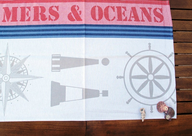 Ocean NATURAL Cotton ,Eco Friendly 100 Percent Natural Cotton Kitchen and  Dish Towel ...Ready to Ship
