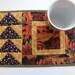 Quilted Mug Rug - Autumn Leaves and Flying Geese