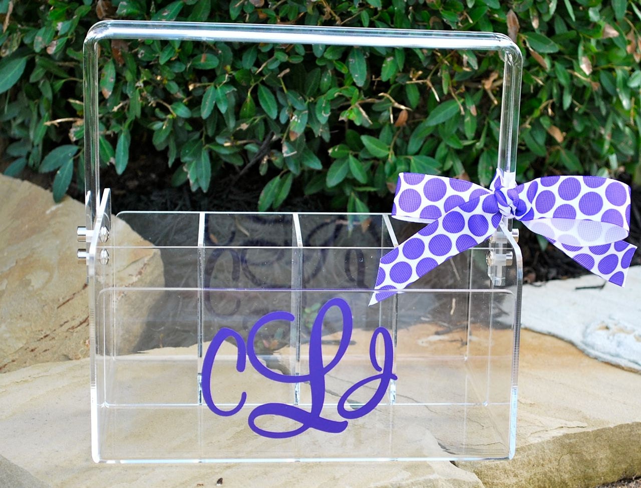 Personalized Acrylic Organizer / Utensil Holder