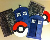 TARDIS Greeting Card - Doctor Who inspired, Blue Police Box