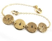 SariGlassman - Personalized Bracelet - Coins - 14k Gold-filled