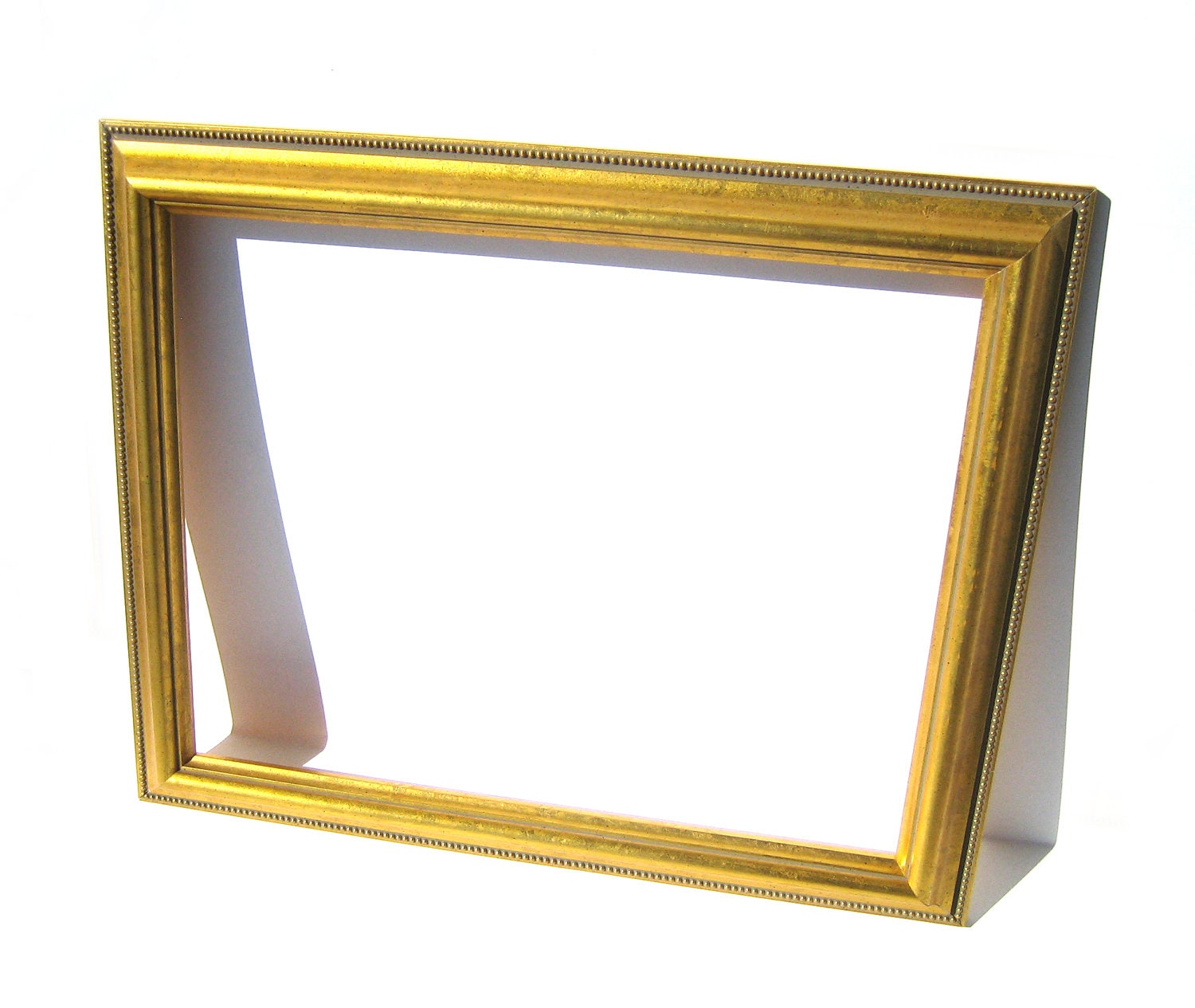 11x14 Yellow Gold Wood Frame - Mount Art Picture Frame - Traditional Home Decor