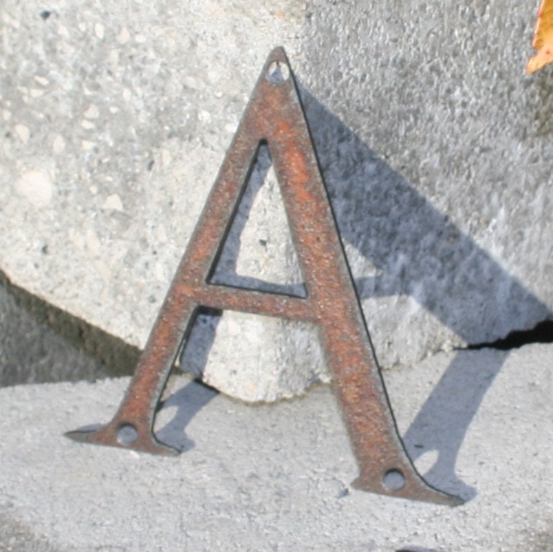 Rustic Steel Letters Custom