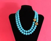Blue/Gold Necklace