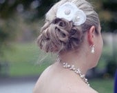 Set of two custom vintgae bridal clips