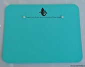 Mermaid Thank You Notes with Pearl Embellishments