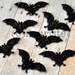Padded Halloween Appliques-Mini Bat Appliques-Set of 5