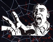 Spider Baby- Sid Haig  Print Assemblage
