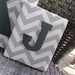 Nursery Letters, 3 Piece Letter Set, Gray Nursery, Georgia Nursery, Gray Chevron, Framed Monogram, Painted Letters, Wall Letters