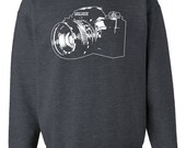 SLR Camera Crew Neck Sweat Shirt Pullover