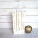 White Books Instant Library Collection Vintage Decorative Book Bundle Photography Props Cream, Off White, Wedding Gold