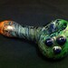 Glass Pipe XL Inside Out Mixed Frit Corkscrew Tobacco Spoon Pipe
