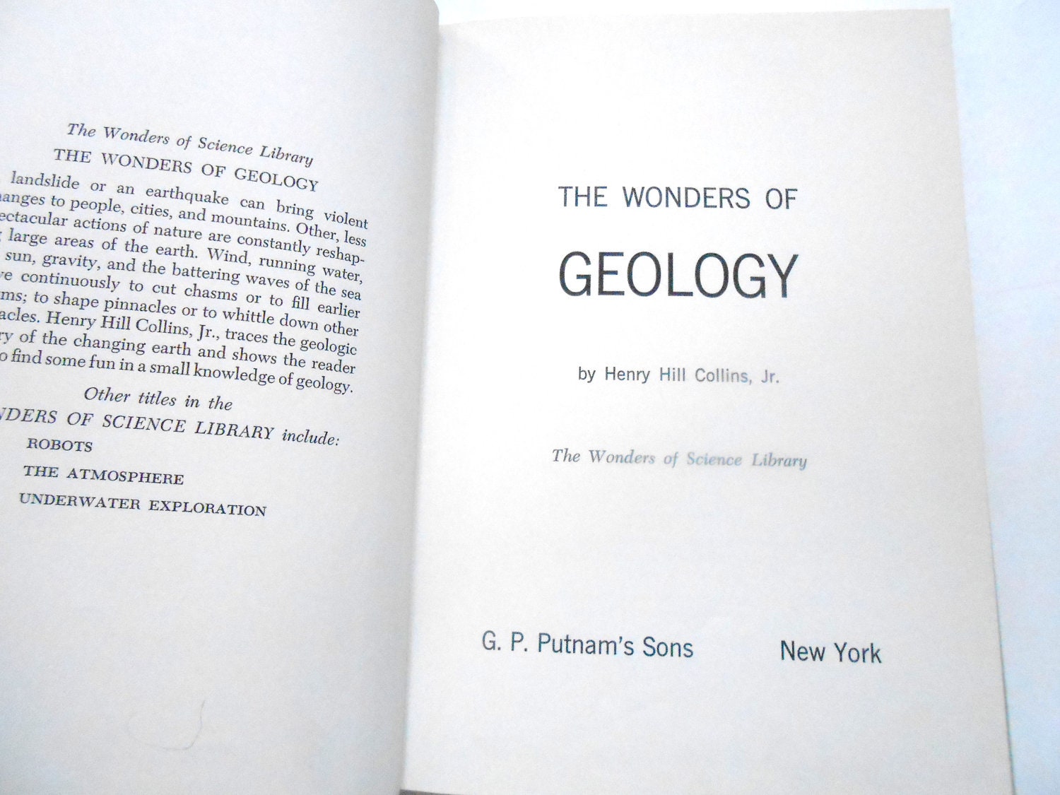 Two Vintage Children's Geology Books